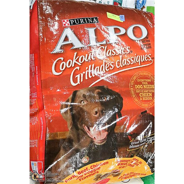 FOUR 16KG BAGS OF ALPO COOKOUT CLASSICS
