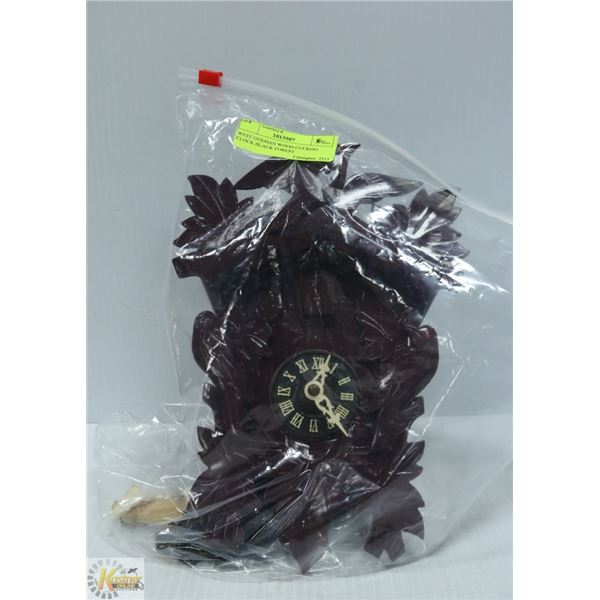 WEST GERMAN WOOD CUCKOO CLOCK BLACK FOREST