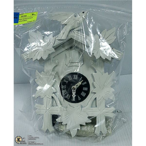 WEST GERMAN WOOD CUCKOO CLOCK BLACK FOREST