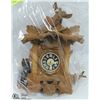 Image 1 : WEST GERMAN WOOD CUCKOO CLOCK BLACK FOREST