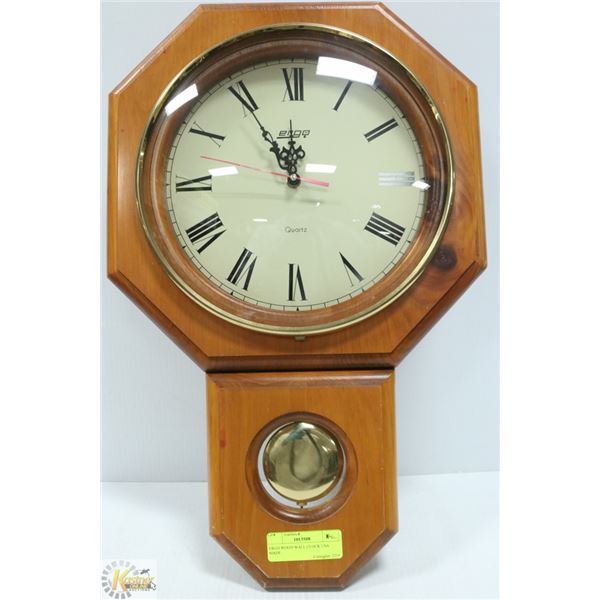 ERGO WOOD WALL CLOCK USA MADE