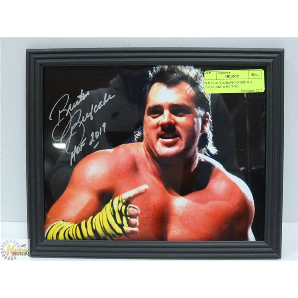 8 X 10 AUTOGRAPHED BRUTUS BEEFCAKE WWF WWE