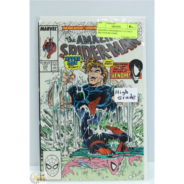 AMAZING SPIDERMAN # 315 ONLY 3RD VENOM COMIC