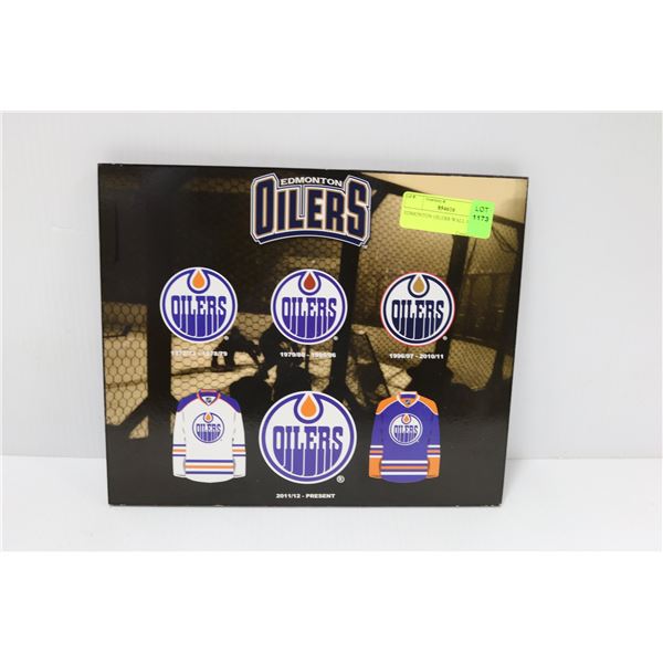 EDMONTON OILERS WALL PLAQUE 12 X 10