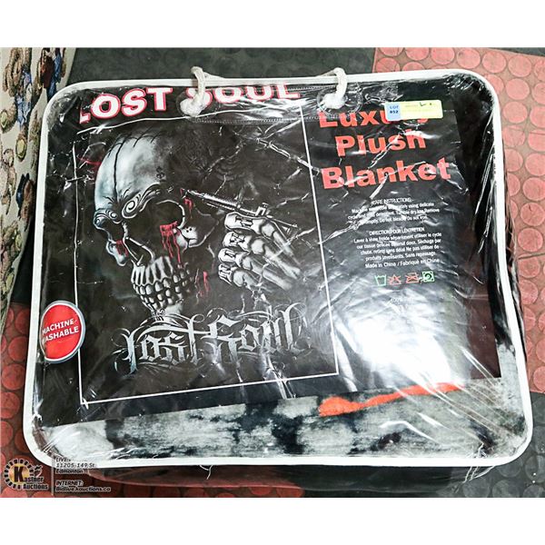 NEW LUXURY PLUSH BLANKET - LOST SOUL -