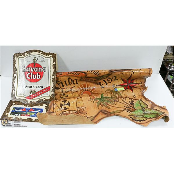 HAVANA CLUB LEATHER WALL HANGING