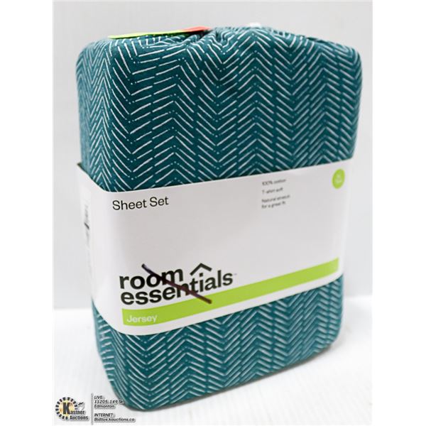 100% COTTON XL TWIN SHEET SET-2 SHEETS AND PILLOW