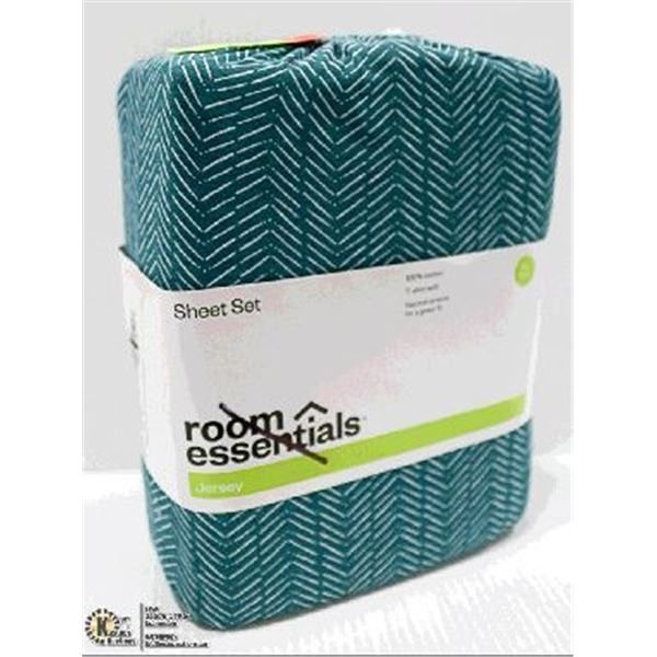 100% COTTON XL TWIN SHEET SET-2 SHEETS AND PILLOW