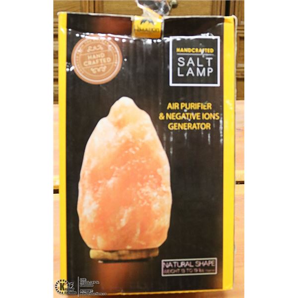 SALT LAMP APPROX 15 POUNDS AIR PURIFIER