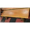Image 1 : APPROX. 7' RUSTIC LOG BENCH