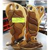 Image 1 : SOLID WOOD HAND-CARVED COWBOY BOOTS