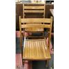 Image 1 : 2 SOLID WOOD FOLDING CHAIRS