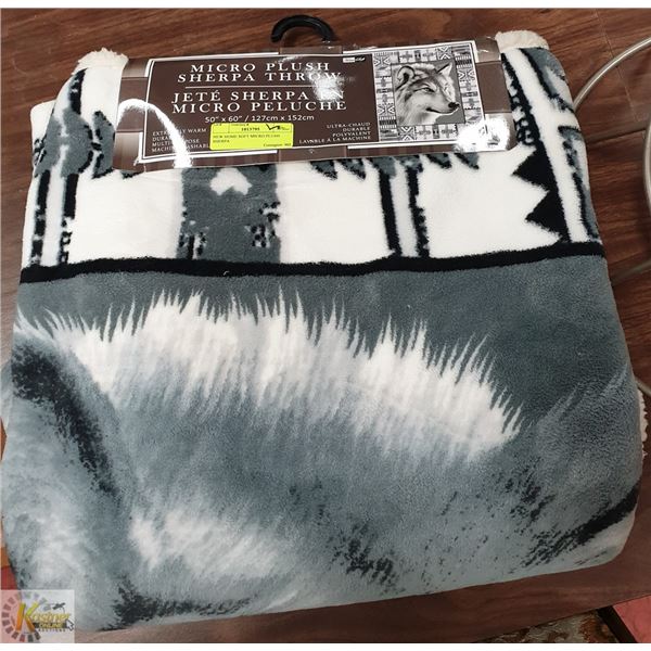 NEW HOME SOFT MICRO PLUSH SHERPA