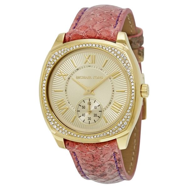 NEW MICHAEL KORS 40MM GOLD PAVE DIAL MSRP $333