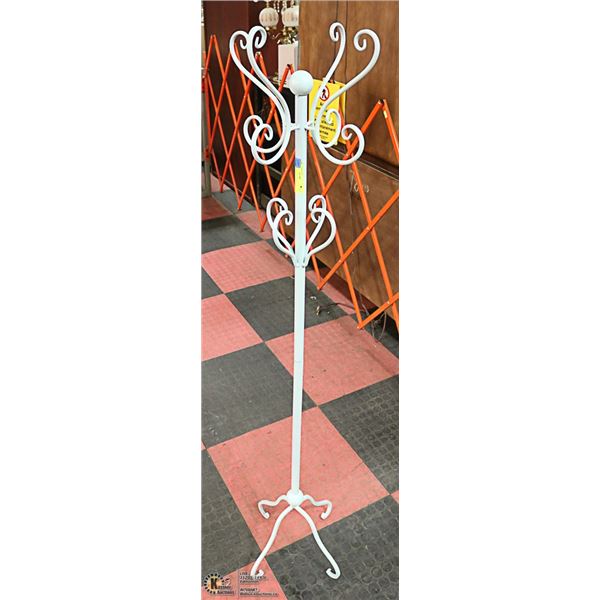 BLUE METAL COAT RACK