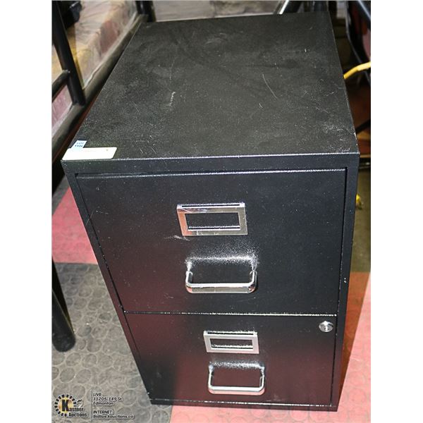 BLACK FILING CABINET WITHOUT KEY