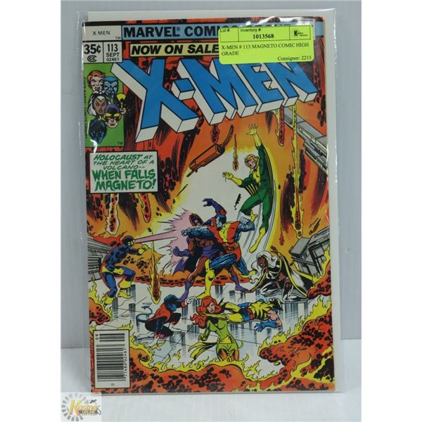 X-MEN # 113 MAGNETO COMIC HIGH GRADE