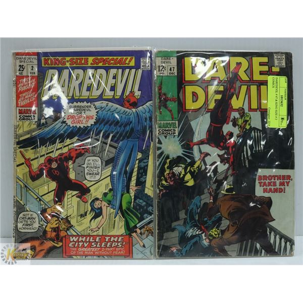DAREDEVIL # 47 & KING SIZE # 2 COMICS