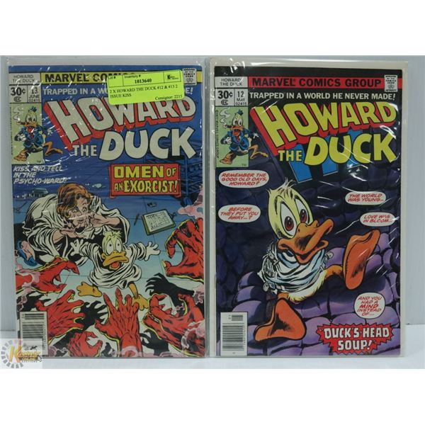 2 X HOWARD THE DUCK #12 & #13 2 ISSUE KISS