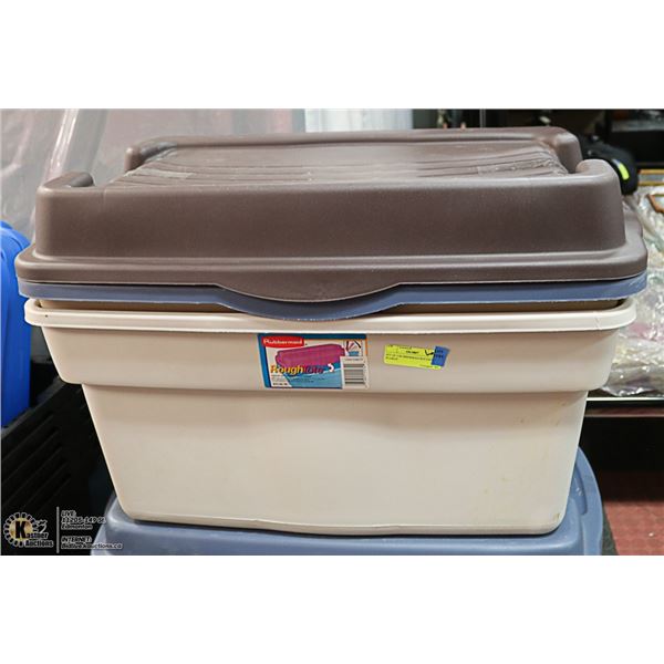 SET OF 2 RUBBERMAID ROUGHTOTE XLARGE