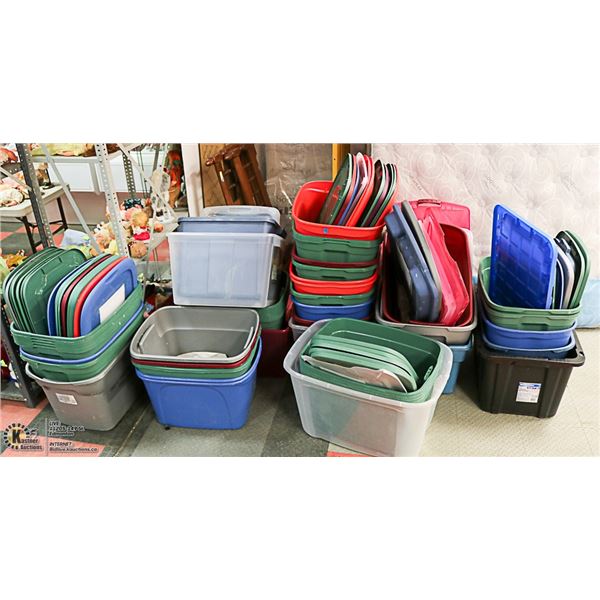 EXTRA LARGE LOT WITH 30 PLUS TOTES