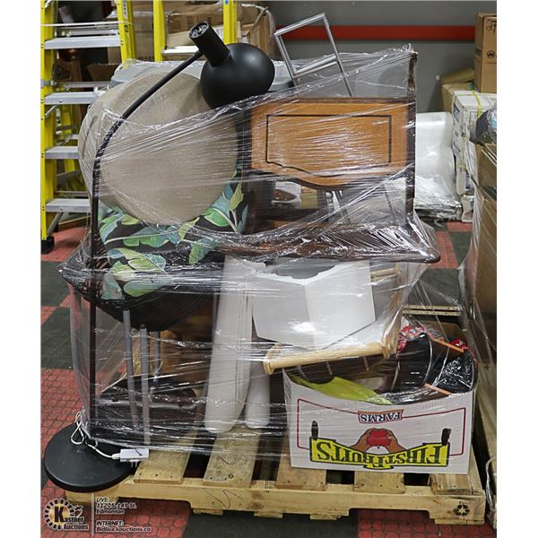 PALLET OF ESTATE MISCELLANIOUS: MUST BE REMOVED