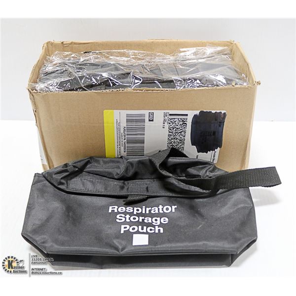 BOX OF RESPIRATOR STORAGE POUCHES