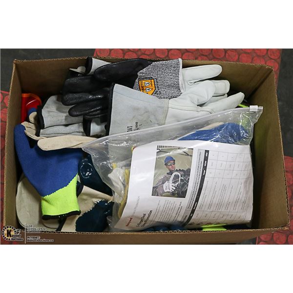 BOX OF ASSORTED GLOVES