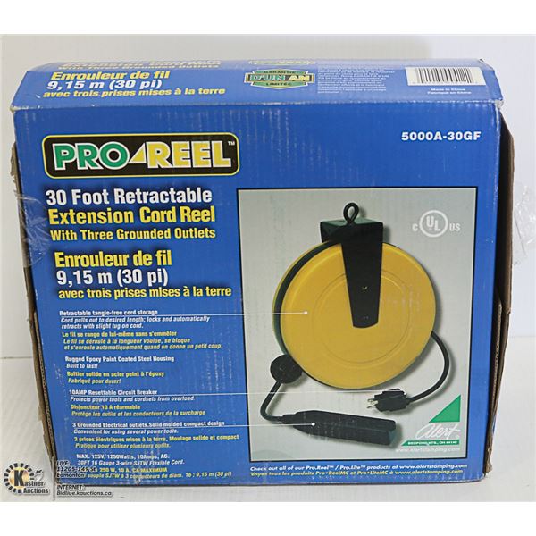 30 FOOT EXTENSION CORD REEL