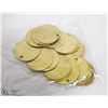 Image 1 : 29 ROUND BRASS TAGS