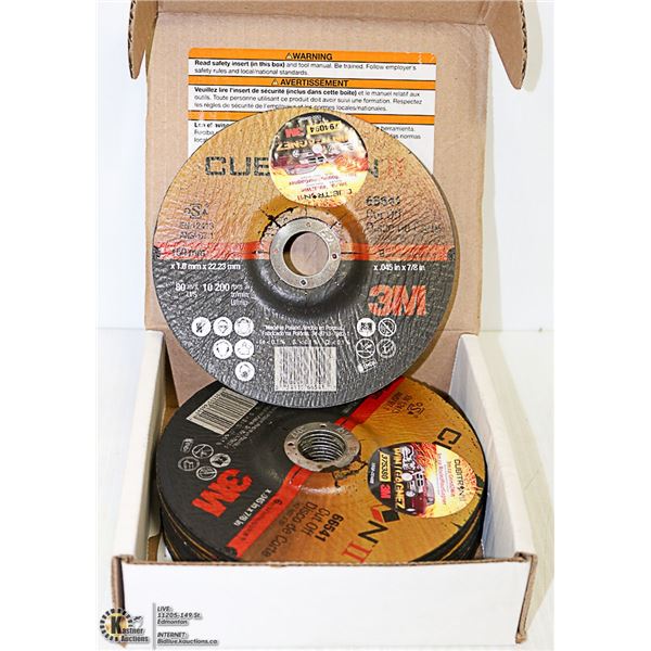 BOX OF 17 CUBITRON CUT OFF WHEELS T27 60 GRAIN