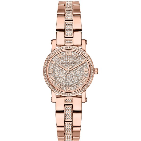 NEW MICHAEL KORS ROSE GOLD CRYSTAL DIAL MSRP $579