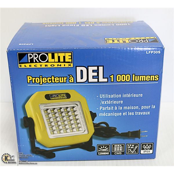 PROLITE ELECTRONIX 1000 LUMEN LED FLOOR LIGHT