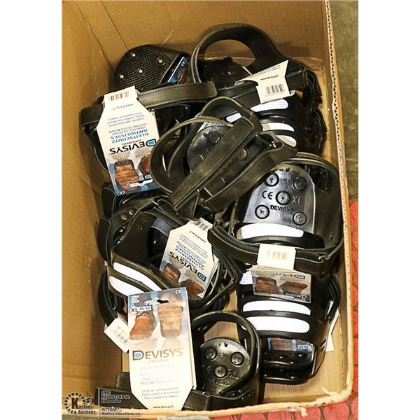 BOX OF DEVISYS STUDED HEEL CAPS