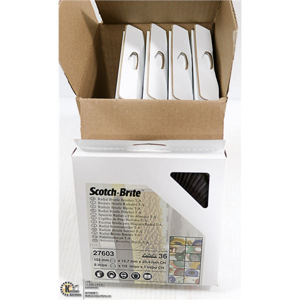 PACK OF 5 3M RADIAL BRISTLE BRUSHES T-A-36