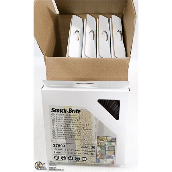 PACK OF 5 3M RADIAL BRISTLE BRUSHES T-A-36