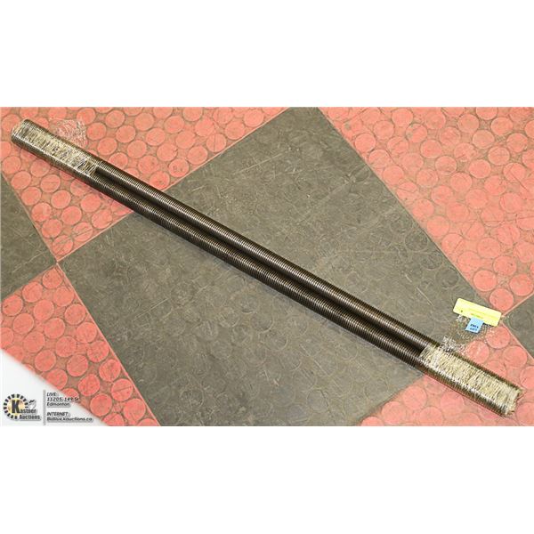 2 LARGE THREADED RODS