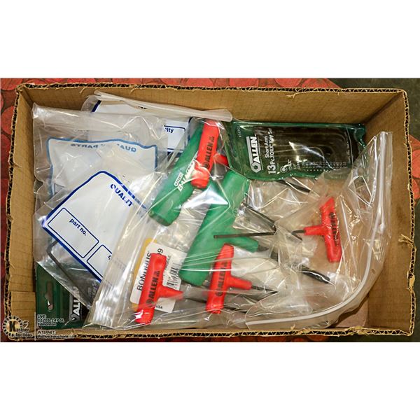 LOT OF ASSORTED SIZE ALLEN KEYS
