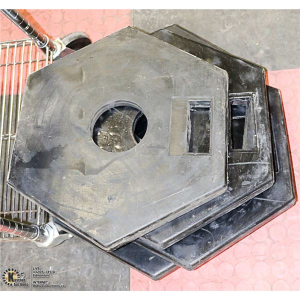 LOT OF 5 PYLON BASES