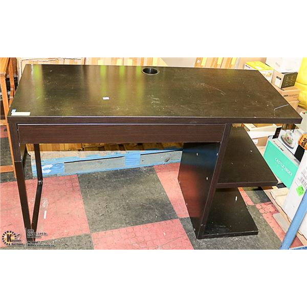 BLACK COMPUTER DESK