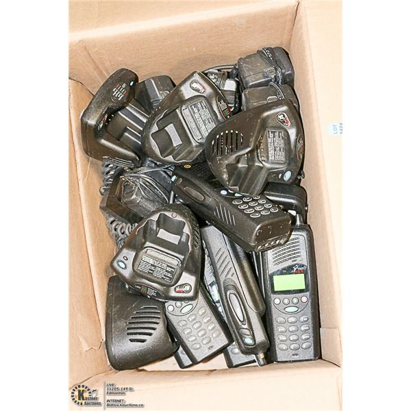 LOT OF 10 ORCA 5020 HANDHELD RADIOS WITH