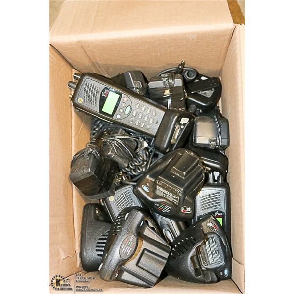 LOT OF 10 ORCA 5020 HANDHELD RADIOS WITH