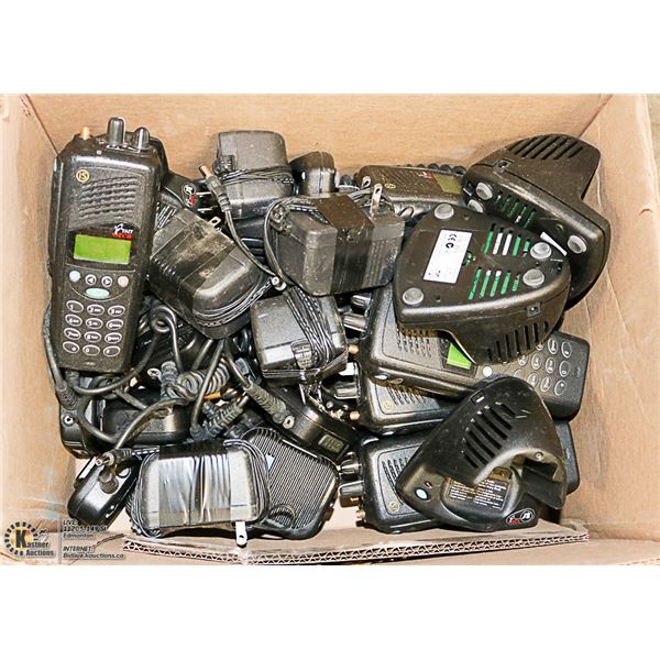 LOT OF 10 ORCA 5020 HANDHELD RADIOS WITH