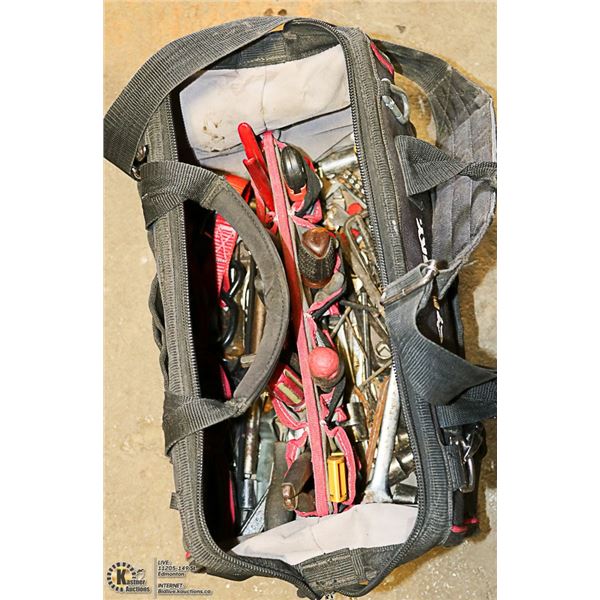 HUSKY TOOL BAG  WITH TOOLS