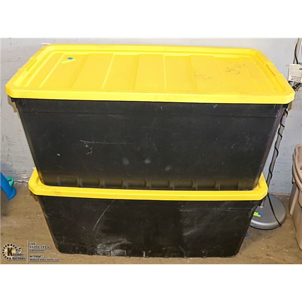 TWO X LARGE TOTE STORAGE CONTAINER