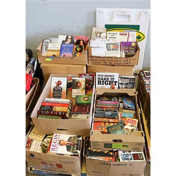 PALLET OF BOOKS INCLUDING OZZY, PINK FLOYD, HOWARD