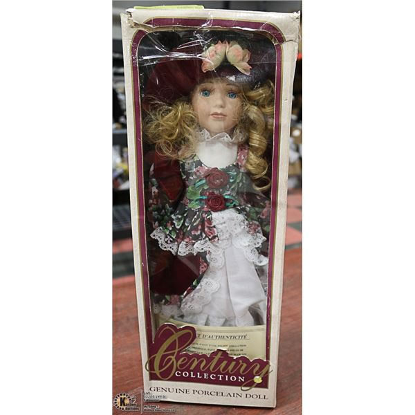CENTURY COLLECTION GENUINE PORCELAIN DOLL WITH