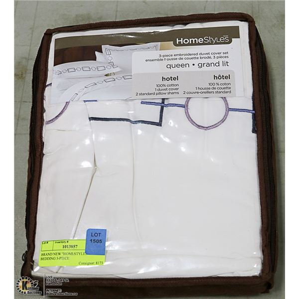 BRAND NEW "HOMESTYLES" BEDDING 3-PIECE