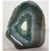Image 1 : JADE-GREEN GEODE (4"H X 3.5"W X 3/4"-THICK)