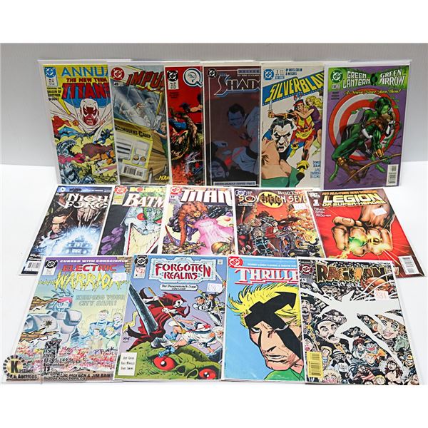 BOX OF 15 RANDOM ASSORTED DC COMICS
